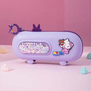 Christmas Gift Halloween Sanrio Hello Kitty Children Stationery Box Cartoon Anime Girl Cinnamoroll Double Layered Multi Functional Pen Box Large Capacity