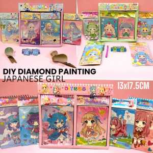 DIAMOND PAINTING STIKER MANIK DIY SWAROVSKY KARAKTER MAINAN EDUKASI KREATIFITAS ANAK  MAINAN EDUKASI KERAJINAN TEMPEL