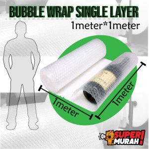 BUBBLE WRAP SINGLE LAYER Pembalut Gelembung Black Bubble Wrap / Courier Parcel Protection