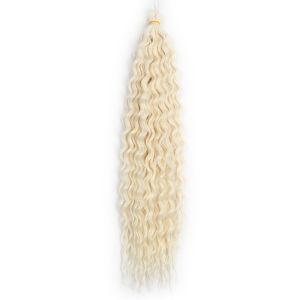 MISSLADY Black 24INCH Fluffy African Heat Resistant Fiber Soft Pink Women Hair Extensions Brazilian Braids Ombre Marly Hair Synthetic Crochet Hair Deep Wave Wig Kinky Curly Hair