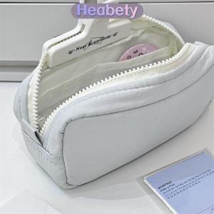 Heabety  Đơn Giản Rắn Màu Bút Túi Dây Kéo Thiết Kế Công Suất Lớn Bút Chì Trường Hợp Xách Tay Văn Phòng Phẩm Tổ Chức Văn Phòng Trở Lại Trường Học