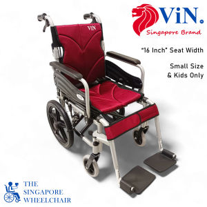 ViN-46A5S-16 | "16 inch" Narrow 16 Inches/40cm Seat Pushchair for Children and Small Size User - Washable Cushion - Flip-up Armrest - Detachable Legrest - Anti Tipper