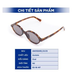 Kính Mát Nữ AMO AMO52435 Chống UV Kính Râm Sang Trọng Nhựa Acetate Kính Mát Oval Kính Mát Chính Hãng Mắt Việt