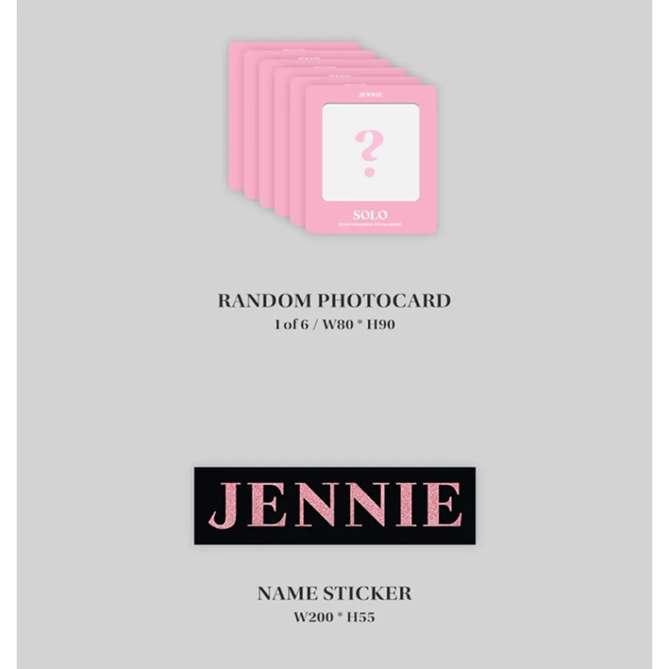 BLACKPINK JENNIE - 1st Single Album [ Solo ] Photobook Special