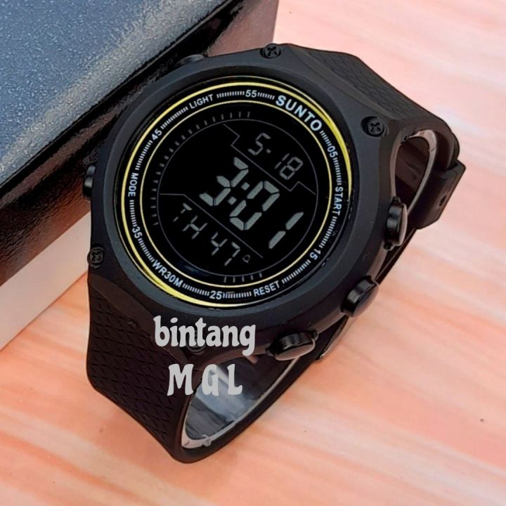 Jam tangan Sunto suunto Core digital PRIA full black BAYAR DI