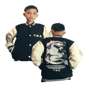 Jaket Baseball Varsity Anak Original Bahan Tebal Terbaru Motif Naga Cowphis Gratis onkir & Bisa COD
