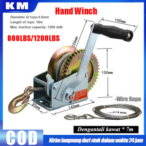Mesin Derak Manual Tangan & Kualitas Mesin Derak: Wire Rope Hand Winch