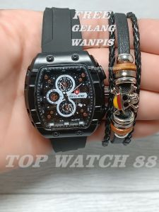 BIG SALE JAM TANGAN PRIA TALI KARET SWISS ARMY CHORONO VARIASI TANGGAL AKTIF / JAM TANGA PRIA SPORT + GELANG SPORT BISA COD