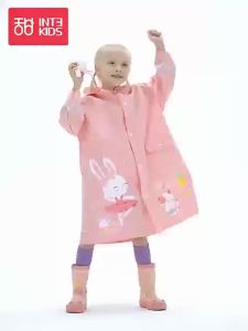 Cute Polyester Baby Raincoat Outdoor Waterproof Rain Coat Children Impermeable Poncho Boys Girls Rain Jacket2026