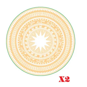 Decal trống đồng dán capo dán xe ô tô xe tải xe bán tải. SL 1 cái