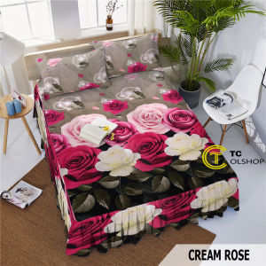 Sprei Rumbai 180x200 Promo Murah Seprai Rempel King 180x200 dan Queen 160x200 Sudah Termasuk 2 Sarung Bantal 2 Sarung Guling