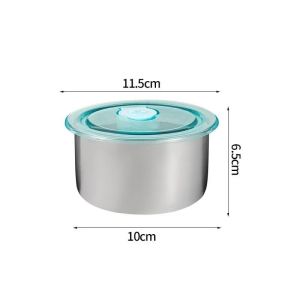 304 Stainless Steel Food Storage Container with Lid Fresh Keeping Lunch Box Refrigerator Storage Box