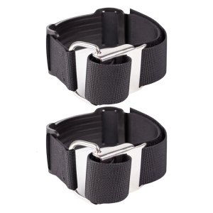 2Pcs Diving BCD Band with Nonslip Pad and Stainless Steel Cams Buckles for Safety Adjustable Scubas Diving Tanks Strap