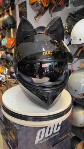 MŨ FULLFACE 2 KÍNH ROC 05 + TAI MÈO LỚN