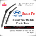 Hyundai Santa Fe Wiper Blade for (Select Your Model) STA FE SUV Car Window Wipers Set (silicone banana Front / original Rear) by Kuapo wifer. 