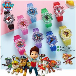 2023 PAW Patrol Pattern Children LED Light Kids Watches for Boys Girls Students Digital Watch Colorful Flash