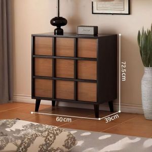CraftedLiving SG-French Vintage Solid Wood Drawer Cabinet Floor Standing Side Cabinet Storage For Living Room Sofa TV Corner Condo