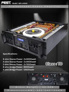 NEW Power Amplifier FEST MX-60000 CLASS TD ORIGINAL FEST