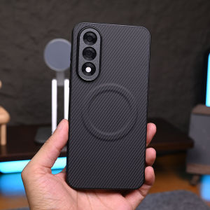 สำหรับ OnePlus Nord CE 5 3เคสเคสครอบโทรศัพท์แข็งแม่เหล็กลายคาร์บอนไฟเบอร์หนัง