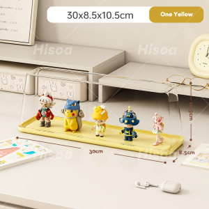 Hisoa Acrylic Stackable Display Case | Dustproof Seal | for Blind Box/Figurine Collection