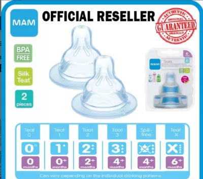 MAM Silk Teat / MAM Teat Size 0123Spill-FreeX (2pcs) (ORIGINAL)