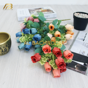 BUNGA PLASTIK MAWAR KUNCUP SL B8076 BUNGA ARTIFICIAL DEKORASI BUKET