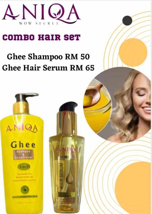 ANIQA GHEE SHAMPOO CONDITIONER 300 ML for hair Lazada