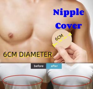 Ready Stock 10pcs 6CM DIAMETER Men Breast Patch Silicone Nipple Cover Disposable Protective Pad Sticker 乳贴男