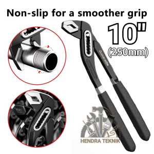 TANG PIPA 10" INCI WATERPUMP PLIER 10 IN TANG BURUNG 25cm TANG JEPIT PIPA TANG POMPA AIR 10 DIM