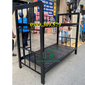 GIƯỜNG TẦNG SẮT HỘP VUÔNG 4X8 CAO CẤP GIAO NHANH HCM