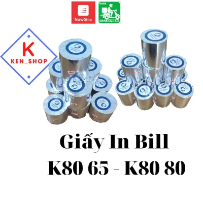 Cuộn Giấy in Bill Khổ Lớn K80 80 K80 65 Giấy in nhiệt Giấy In Hóa Đơn