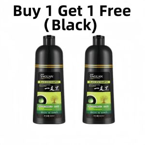 BUY 1 GET 2 500ml Herbal Hair Dye Shampoo White Hair into Brown into Blackening Shampoo No Irritati