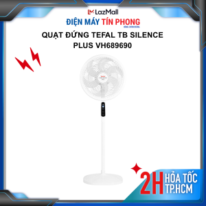 Quạt đứng Tefal Turbo Silence Plus VH689690 có remote - Công suất 80W hẹn giờ - Bảo hành chính hãng 24 tháng - Hỏa tốc 2H HCM