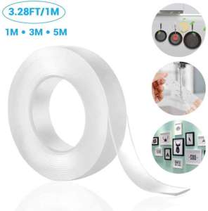 🔥SG LOCAL Seller🔥 Nano Double Sided Tape Removable Gel Grip Tape Reusable Traceless Mounting Adhesive Tape