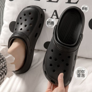 Free Shipping WomenS Beach Clogs Summer Outdoor Wear Closed-Toe Thick-Soled Slippers Non-Slip Height-Increasing Beach Shoes