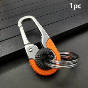 NEXTYOO 1/2pcs 3 màu sắc Khóa chìa khóa ô tô 2262cm Hợp kẽm Vòng chìa khóa Chất lượng cao Móc khóa leo núi Quà tặng dành cho nam giới