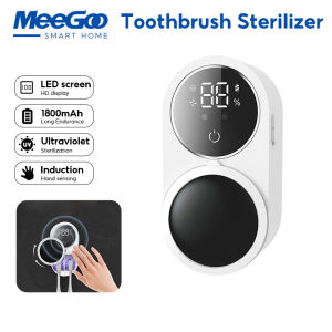 MeeGoo UV Toothbrush Sterilizer 1800mAh Removable Anti Bacterial Bathroom Wall Mounted Sanitizer