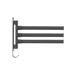 3/4/5 Susun Gantungan Baju Plastik Rak Gantungan Handuk Kamar Mandi Handuk Serbaguna Dinding Model Putar 180 Derajat