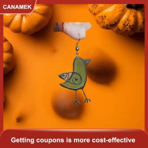 【CANAMEK 】 Unique Cute Resin Bird Dangle Drop Earrings For Women Charm Girls Leisure Party Jewelry Gift