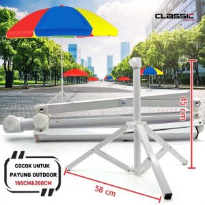 Payung Tenda Pelangi 180 cm Payung/ Payung Tenda 180 cm Jualan Taman Pantai