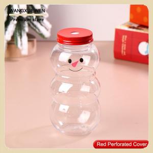 [COD] ขวดน้ำมนุษย์หิมะ500มล. ขวดน้ำชานมกาแฟขวดน้ำดื่มแบบพกพาสำหรับร้านน้ำชานมถ้วยน้ำผลไม้ที่บ้าน