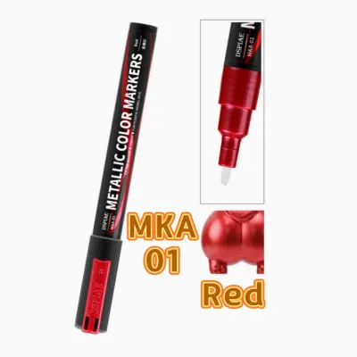 Bút sơn mô hình DSPIAE dòng MKA màu kim loại MKS màu ánh kim MKE bút xóa tẩy lem 2 đầu có thể thay đổi ngòi 0.5 mm/2.0 mm