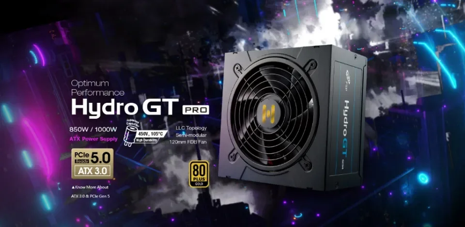 FSP HYDRO GT PRO 1000W / 850W ATX3.0 PCIe5.0 GEN5 80 PLUS GOLD