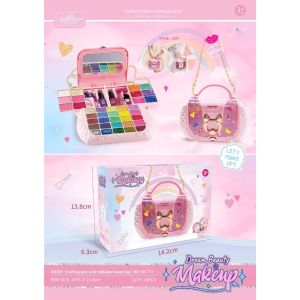 ชุดกล่องเครื่องสําอาง สไตล์เจ้าหญิง สําหรับเด็กผู้หญิง Princess style cosmetic box set for girls