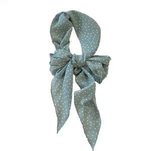 TIMIA Ribbon Polka Dot Scarf Thin Printed Long Scarves Luxury Neckerchief Scarf Headband Women