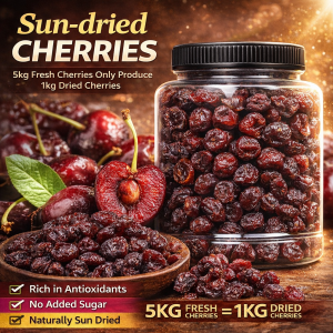 【Arthritis &amp Gout Relief】Premium Dried Cherries Natural Sweet Snack Joint Health Support / Antioxidant-Rich / No Additives / Pain Relief Supplement优质樱桃车厘子干