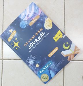 The Living Quran Journal is a reflective notebook designed to accompany your experience by reading the Surah from Al Quran