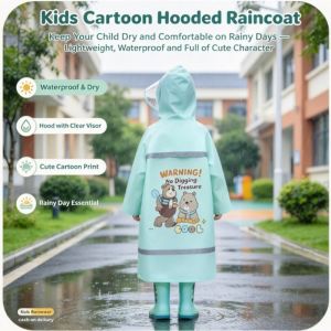 Thickened Extra Large Waterproof Raincoat Full Body Rain Poncho With Backpack Slot School Student Rain Coat Rainwear