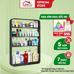 Kệ để đồ đa năng treo tường LABIVN LB100 Thiết kế thông minh và tiện lợi thép Cacbon 5 lớp không gỉ