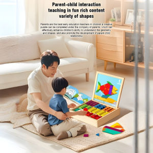 Magnetic Geometric Puzzle Brain Training Educational Toy For Kids